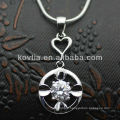 Pendentifs en argent sterling sterling 925 en diamant CZ les plus chauds de Dubaï